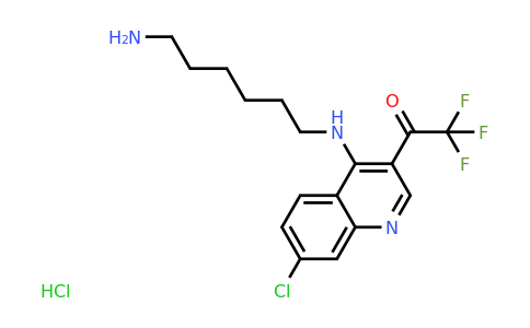 CAS 1956332-35-6 | 1-(4-((6-Aminohexyl)amino)-7-chloroquinolin-3-yl)-2,2,2-trifluoroethanone hydrochloride