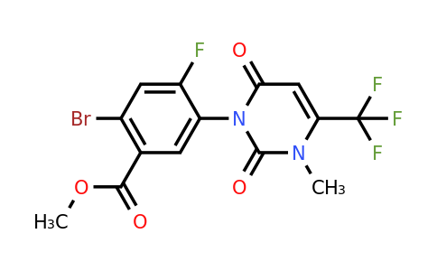 CAS 1956335-51-5 | Methyl 2-bromo-4-fluoro-5-(3-methyl-2,6-dioxo-4-(trifluoromethyl)-2,3-dihydropyrimidin-1(6H)-yl)benzoate