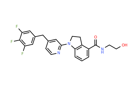CAS 1956366-29-2 | N-(2-Hydroxyethyl)-1-(4-(3,4,5-trifluorobenzyl)pyridin-2-yl)indoline-4-carboxamide