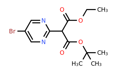 CAS 1956366-57-6 | 1-tert-Butyl 3-ethyl 2-(5-bromopyrimidin-2-yl)malonate