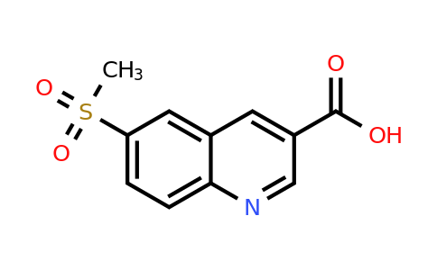 CAS 1956366-84-9 | 6-(Methylsulfonyl)quinoline-3-carboxylic acid