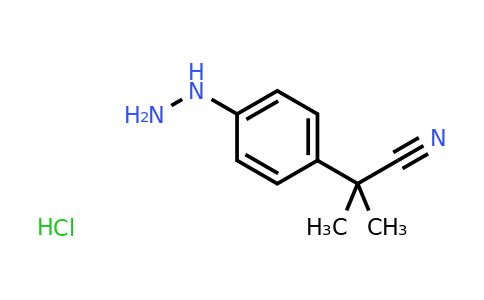 CAS 1956367-40-0 | 2-(4-Hydrazinylphenyl)-2-methylpropanenitrile hydrochloride