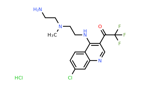 1-(4-((2-((2-Aminoethyl)(methyl)amino)ethyl)amino)-7-chloroquinolin-3-yl)-2,2,2-trifluoroethanone hydrochloride