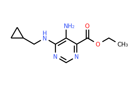 CAS 1956376-11-6 | Ethyl 5-amino-6-((cyclopropylmethyl)amino)pyrimidine-4-carboxylate