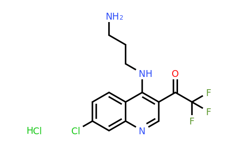CAS 1956376-62-7 | 1-(4-((3-Aminopropyl)amino)-7-chloroquinolin-3-yl)-2,2,2-trifluoroethanone hydrochloride