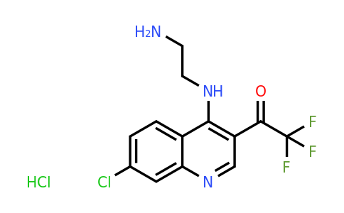CAS 1956377-87-9 | 1-(4-((2-Aminoethyl)amino)-7-chloroquinolin-3-yl)-2,2,2-trifluoroethanone hydrochloride