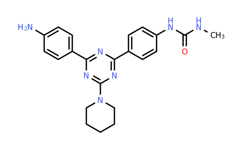 CAS 1956379-99-9 | 1-(4-(4-(4-Aminophenyl)-6-(piperidin-1-yl)-1,3,5-triazin-2-yl)phenyl)-3-methylurea
