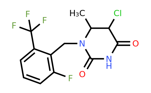 CAS 1956384-95-4 | 5-Chloro-1-(2-fluoro-6-(trifluoromethyl)benzyl)-6-methyldihydropyrimidine-2,4(1H,3H)-dione