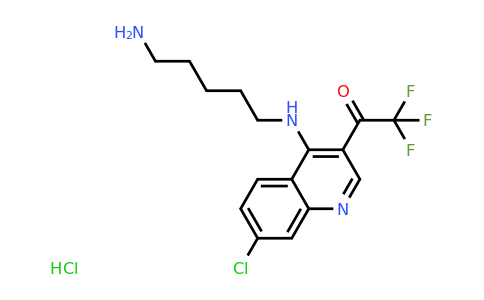 CAS 1956386-31-4 | 1-(4-((5-Aminopentyl)amino)-7-chloroquinolin-3-yl)-2,2,2-trifluoroethanone hydrochloride