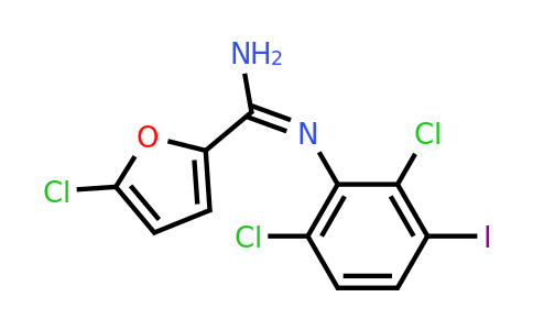 CAS 1956426-80-4 | (E)-5-Chloro-N'-(2,6-dichloro-3-iodophenyl)furan-2-carboximidamide