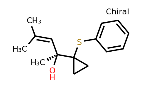 CAS 1956435-60-1 | (S)-4-Methyl-2-(1-(phenylthio)cyclopropyl)pent-3-en-2-ol
