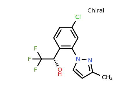 CAS 1956436-51-3 | (S)-1-(4-Chloro-2-(3-methyl-1H-pyrazol-1-yl)phenyl)-2,2,2-trifluoroethanol