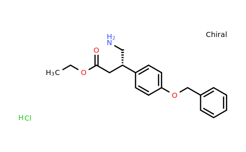 CAS 1956437-01-6 | (S)-Ethyl 4-amino-3-(4-(benzyloxy)phenyl)butanoate hydrochloride