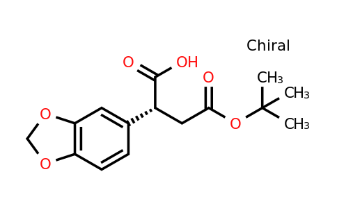 CAS 1956437-17-4 | (R)-2-(Benzo[d][1,3]dioxol-5-yl)-4-(tert-butoxy)-4-oxobutanoic acid
