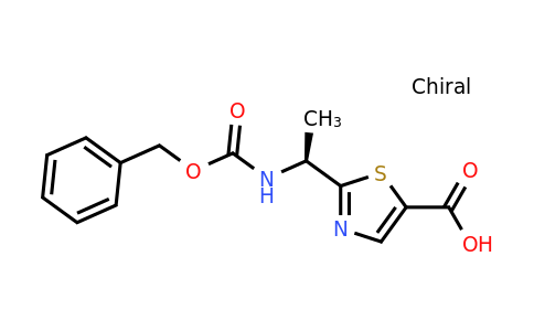 CAS 1956437-28-7 | (S)-2-(1-(((Benzyloxy)carbonyl)amino)ethyl)thiazole-5-carboxylic acid