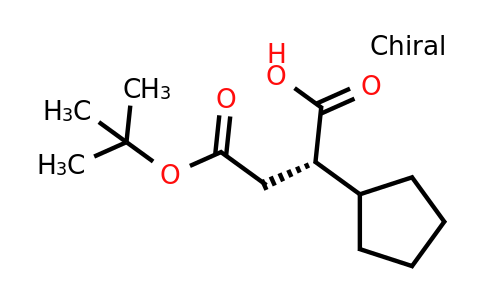 CAS 1956437-33-4 | (S)-4-(tert-Butoxy)-2-cyclopentyl-4-oxobutanoic acid