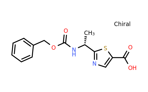 CAS 1956437-47-0 | (R)-2-(1-(((Benzyloxy)carbonyl)amino)ethyl)thiazole-5-carboxylic acid