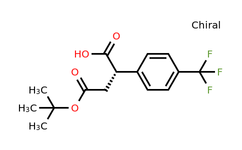 CAS 1956437-58-3 | (S)-4-(tert-Butoxy)-4-oxo-2-(4-(trifluoromethyl)phenyl)butanoic acid