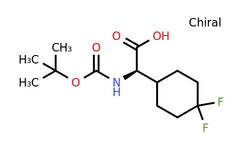 CAS 1956437-69-6 | cyclohexaneacetic acid, a-[[(1,1-dimethylethoxy)carbonyl]amino]-4,4-difluoro-, (ar)-