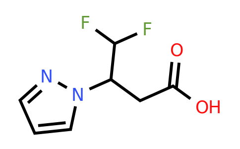 CAS 1959555-42-0 | 4,4-difluoro-3-(1H-pyrazol-1-yl)butanoic acid