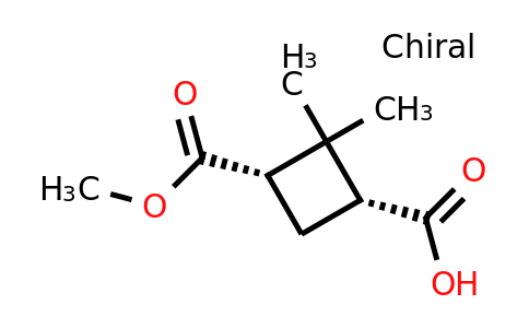 CAS 1959577-68-4 | (1R,3S)-3-(methoxycarbonyl)-2,2-dimethylcyclobutane-1-carboxylic acid