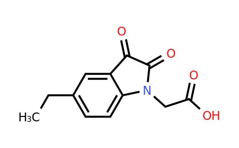CAS 19612-79-4 | 2-(5-Ethyl-2,3-dioxo-2,3-dihydro-1H-indol-1-yl)acetic acid