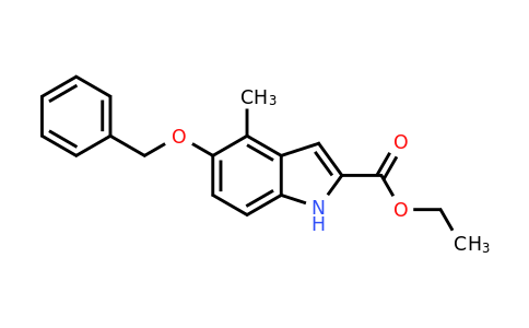 CAS 19646-48-1 | Ethyl 5-(benzyloxy)-4-methyl-1H-indole-2-carboxylate