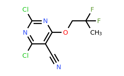 CAS 1965309-20-9 | 2,4-Dichloro-6-(2,2-difluoro-propoxy)-pyrimidine-5-carbonitrile
