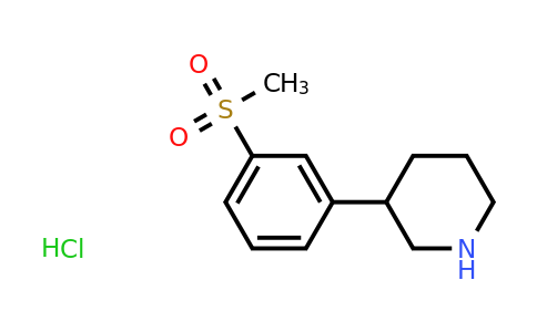 CAS 1965309-56-1 | 3-(3-Methanesulfonyl-phenyl)-piperidine hydrochloride