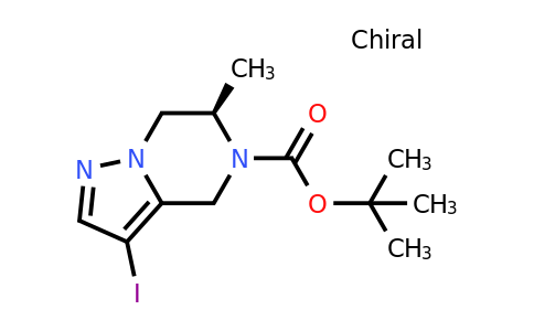 CAS 1967003-57-1 | tert-butyl (6R)-3-iodo-6-methyl-4H,5H,6H,7H-pyrazolo[1,5-a]pyrazine-5-carboxylate
