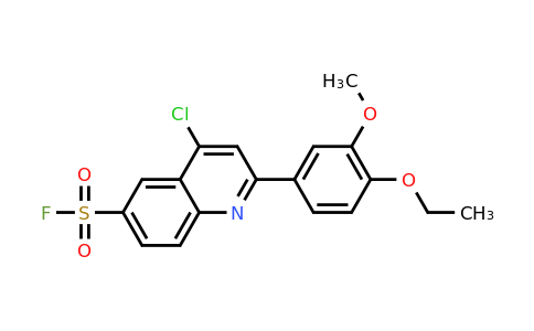 CAS 196813-43-1 | 4-Chloro-2-(4-ethoxy-3-methoxyphenyl)quinoline-6-sulfonyl fluoride