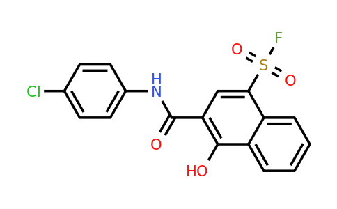 CAS 197170-15-3 | 3-((4-Chlorophenyl)carbamoyl)-4-hydroxynaphthalene-1-sulfonyl fluoride