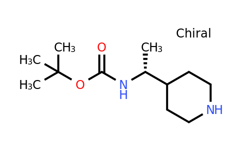 CAS 1973389-22-8 | tert-butyl N-[(1R)-1-(piperidin-4-yl)ethyl]carbamate