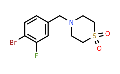 CAS 1973485-27-6 | 4-[(4-bromo-3-fluorophenyl)methyl]-1λ⁶-thiomorpholine-1,1-dione
