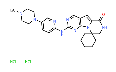 CAS 1977495-97-8 | 12'-{[5-(4-methylpiperazin-1-yl)pyridin-2-yl]amino}-2',5',11',13'-tetraazaspiro[cyclohexane-1,3'-tricyclo[7.4.0.0²,⁷]tridecane]-1'(9'),7',10',12'-tetraen-6'-one dihydrochloride