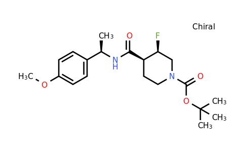 CAS 1980007-54-2 | (3R,4S)-tert-Butyl 3-fluoro-4-((R)-1-(4-methoxyphenyl)ethylcarbamoyl)piperidine-1-carboxylate