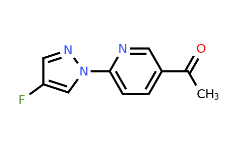 CAS 1980023-94-6 | 1-[6-(4-fluoropyrazol-1-yl)-3-pyridyl]ethanone