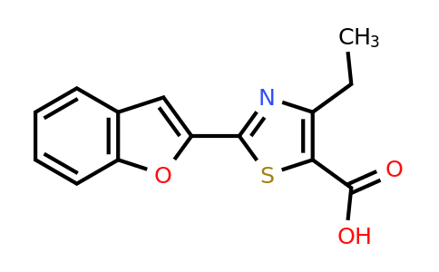 CAS 1983362-44-2 | 2-(1-benzofuran-2-yl)-4-ethyl-1,3-thiazole-5-carboxylic acid