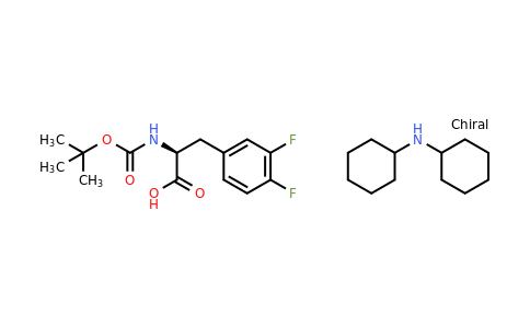 CAS 198474-91-8 | Dicyclohexylamine (S)-2-((tert-butoxycarbonyl)amino)-3-(3,4-difluorophenyl)propanoate
