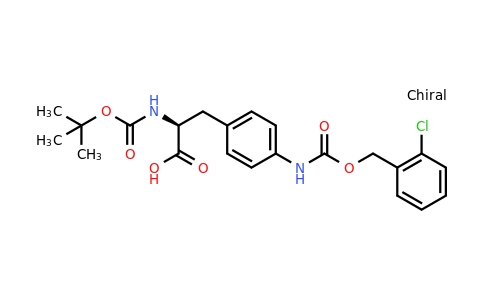 CAS 198475-65-9 | (S)-2-((tert-Butoxycarbonyl)amino)-3-(4-((((2-chlorobenzyl)oxy)carbonyl)amino)phenyl)propanoic acid