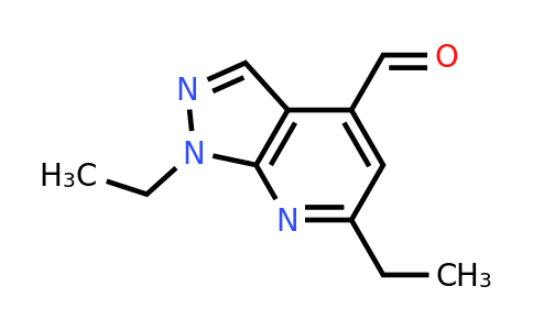 CAS 1989986-13-1 | 1,6-diethyl-1H-pyrazolo[3,4-b]pyridine-4-carbaldehyde