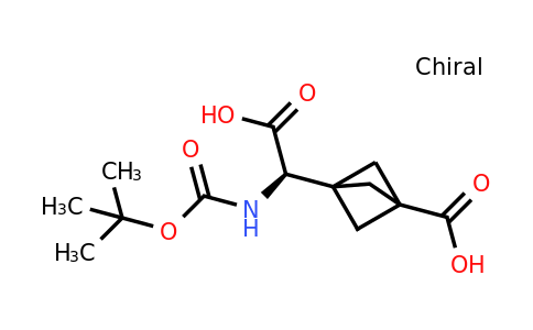 CAS 1993276-98-4 | 3-[(R)-{[(tert-butoxy)carbonyl]amino}(carboxy)methyl]bicyclo[1.1.1]pentane-1-carboxylic acid