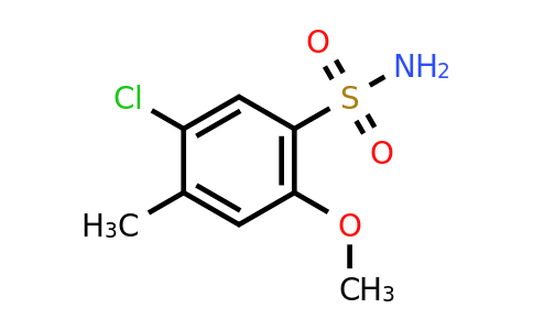 CAS 199590-75-5 | 5-Chloro-2-methoxy-4-methylbenzenesulfonamide