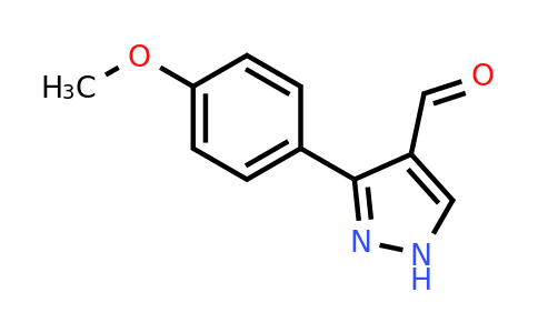 CAS 199682-73-0 | 3-(4-Methoxyphenyl)-1H-pyrazole-4-carbaldehyde