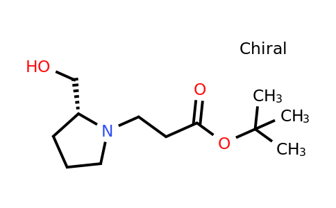 CAS 1997400-18-6 | tert-butyl 3-[(2R)-2-(hydroxymethyl)pyrrolidin-1-yl]propanoate