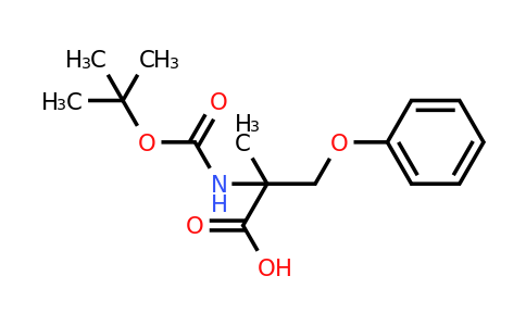 CAS 2004594-41-4 | 2-{[(tert-butoxy)carbonyl]amino}-2-methyl-3-phenoxypropanoic acid