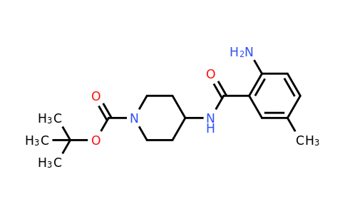 CAS 2007909-52-4 | tert-Butyl 4-(2-amino-5-methylbenzamido)piperidine-1-carboxylate