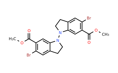 CAS 2007910-50-9 | 6,6'-dimethyl 5,5'-dibromo-2H,2'H,3H,3'H-[1,1'-biindole]-6,6'-dicarboxylate