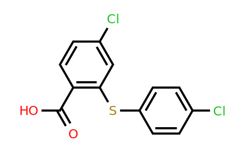 CAS 20092-54-0 | 4-chloro-2-[(4-chlorophenyl)sulfanyl]benzoic acid