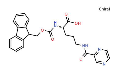 CAS 201046-61-9 | (S)-2-((((9H-Fluoren-9-yl)methoxy)carbonyl)amino)-5-(pyrazine-2-carboxamido)pentanoic acid